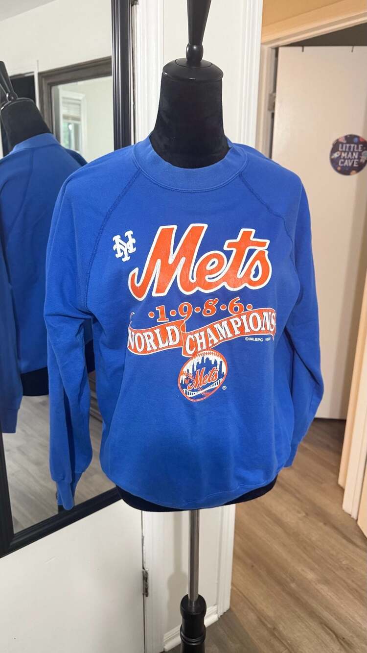 Vintage 1986 New York Mets World Champions Crewneck Sweatshirt